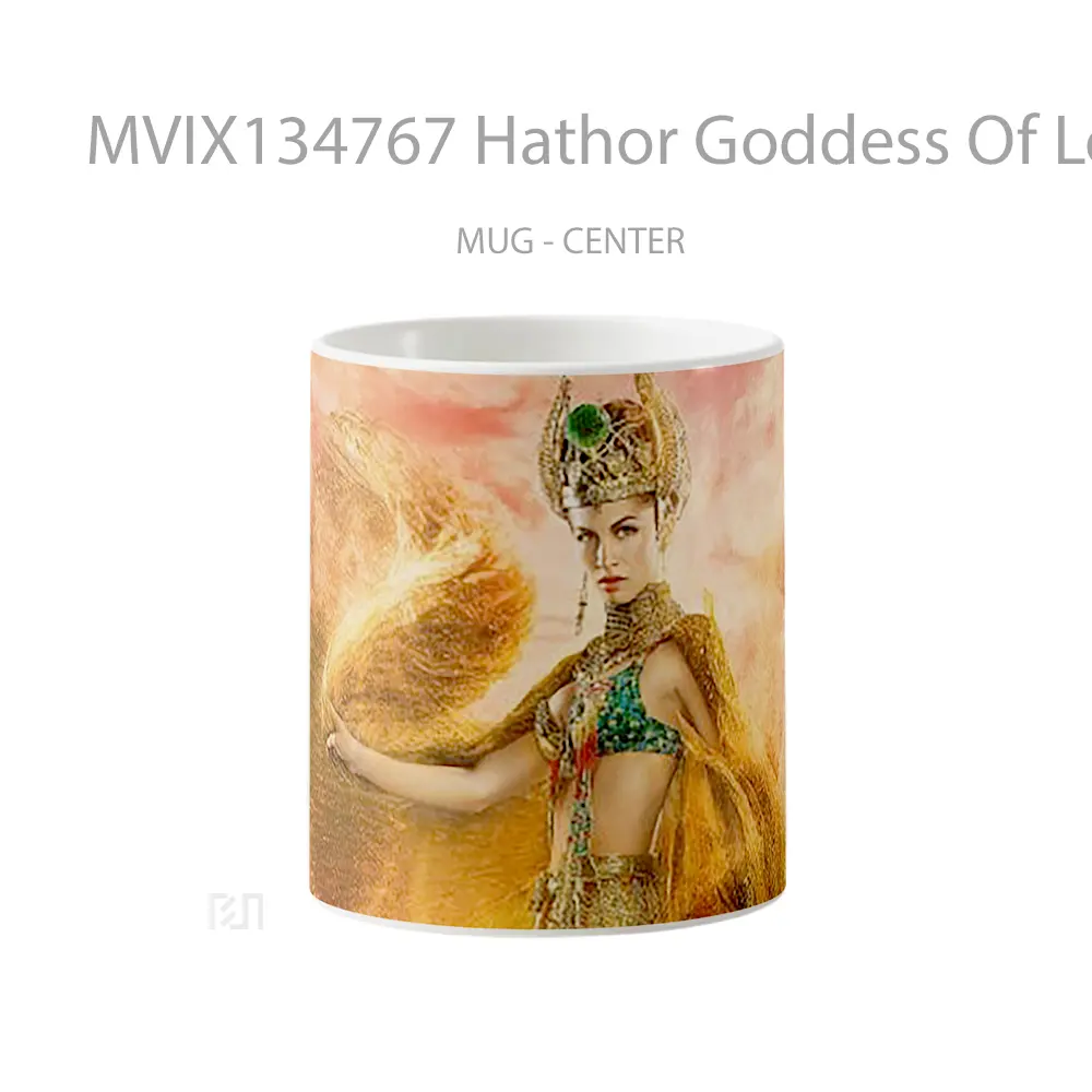 Mug Hathor Goddess Of Love In The Gods Of Egypt Gelas Keramik Unik