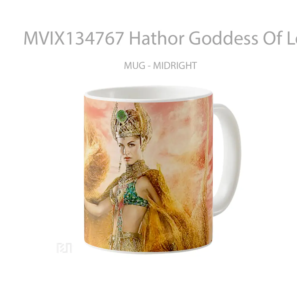Mug Hathor Goddess Of Love In The Gods Of Egypt Gelas Keramik Unik - All-side / Desain