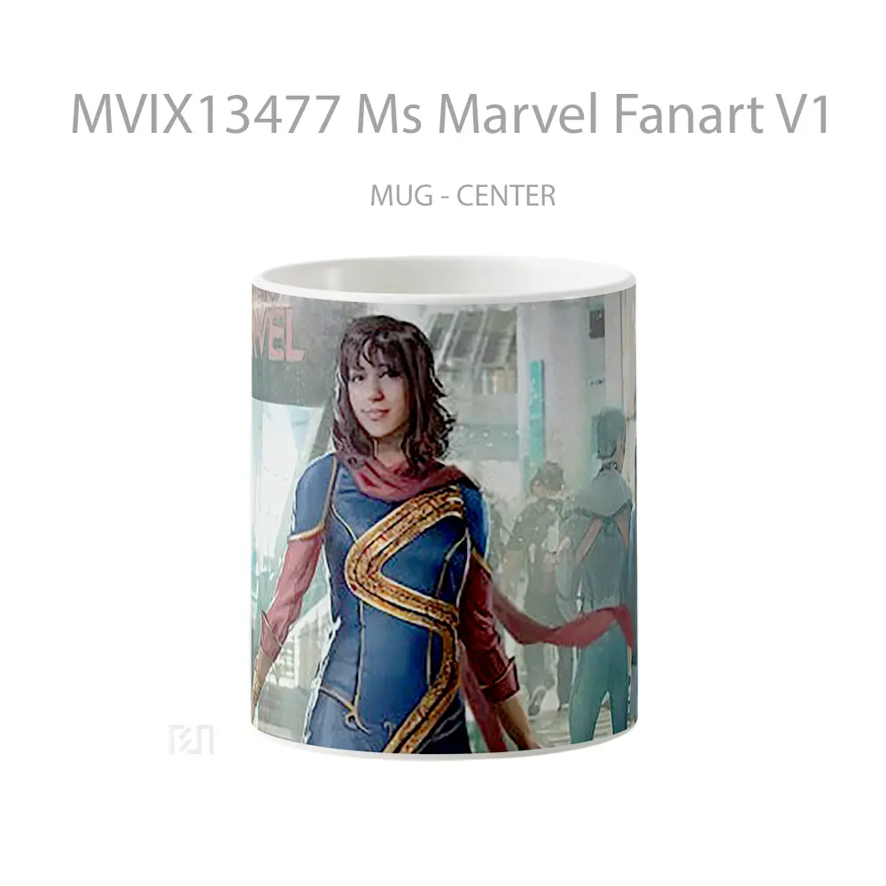 Mug Ms Marvel Fanart V1 Gelas Superhero