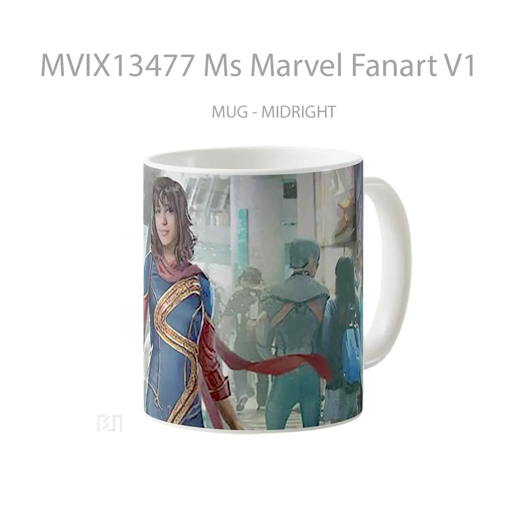 Mug Ms Marvel Fanart V1 Gelas Superhero - All-side / Desain