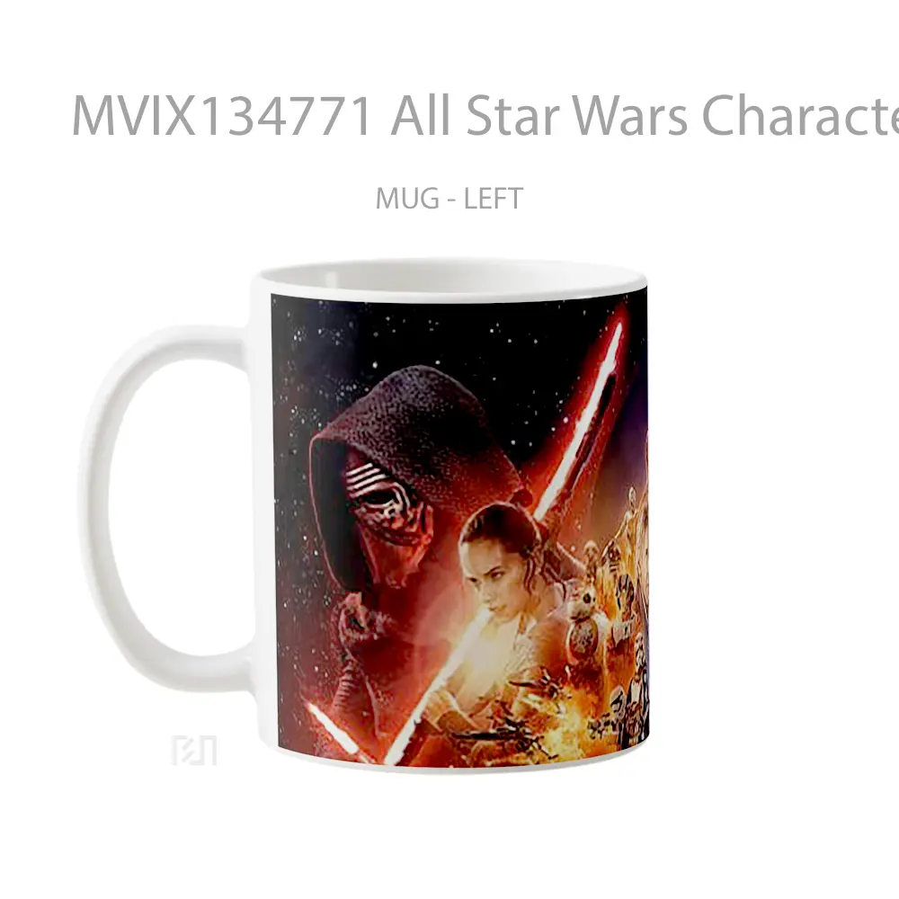 Mug All Star Wars Characters Gelas Star Wars - All-side / Desain