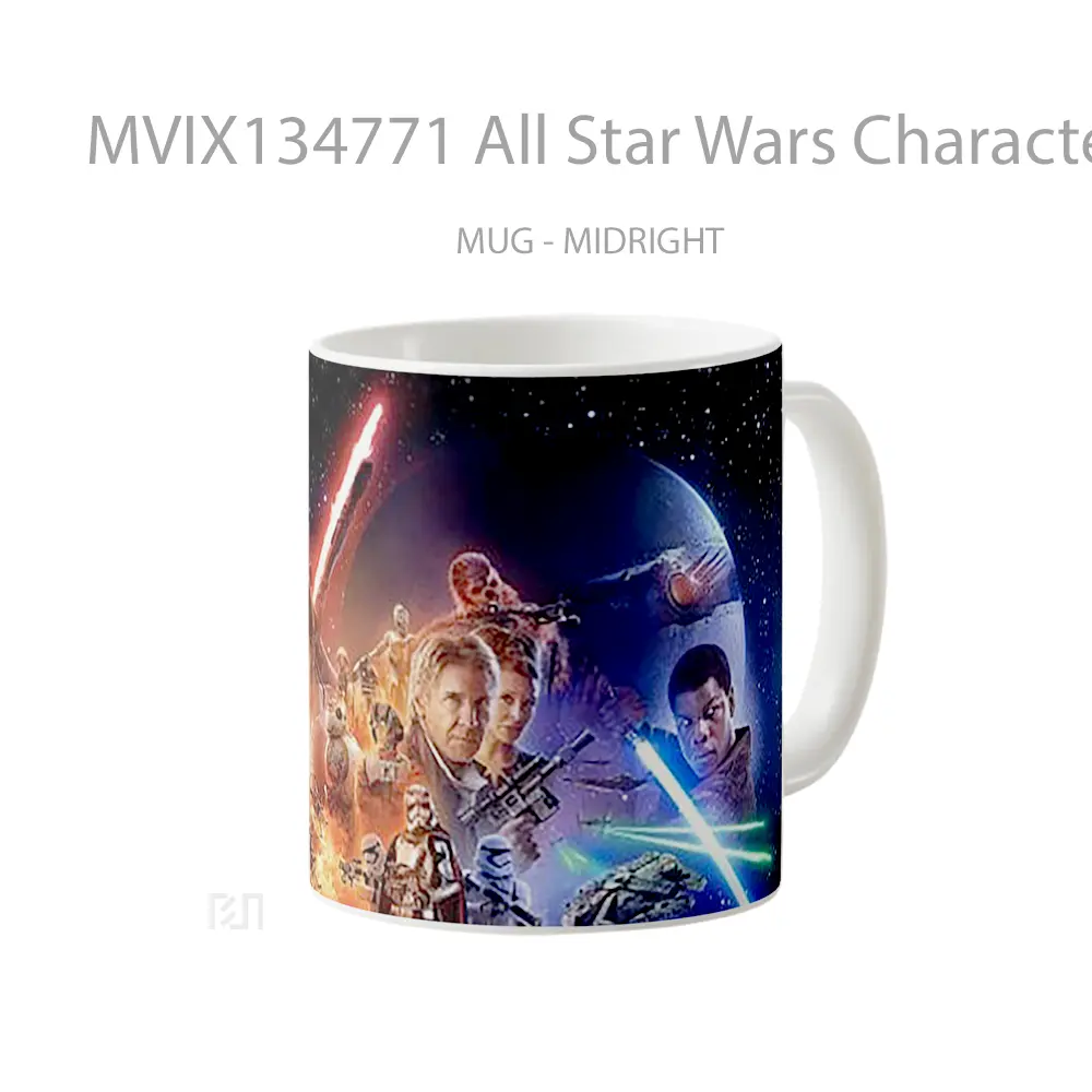 Mug All Star Wars Characters Gelas Star Wars - All-side / Desain