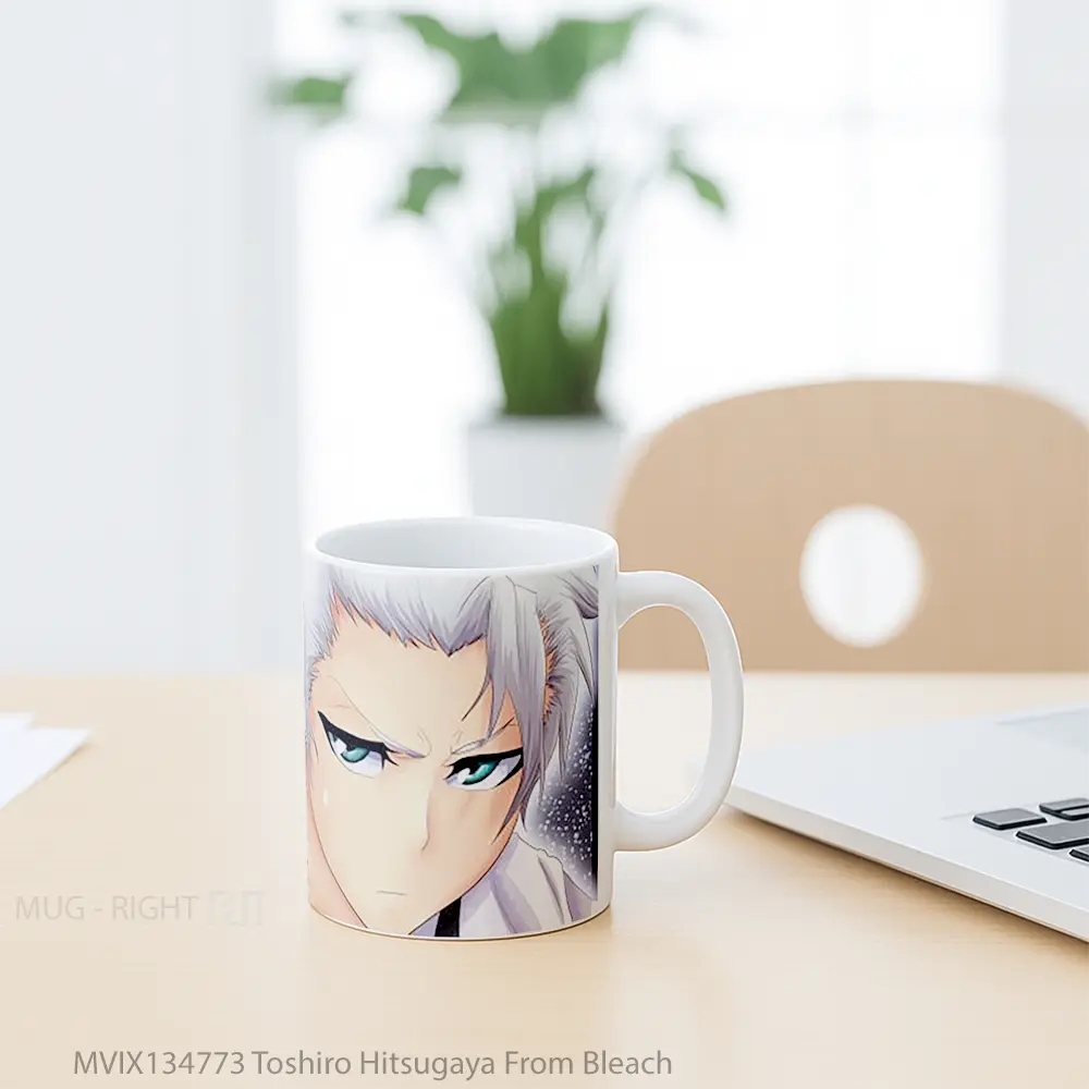 Mug Toshiro Hitsugaya From Bleach Cangkir Anime - All-side / Desain