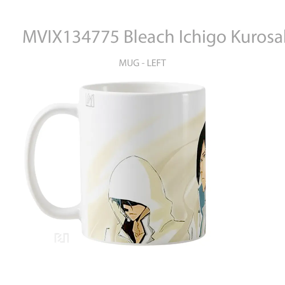 Mug Bleach Ichigo Kurosaki Shinigami And Grimmjow Jaegerjaquez Cangkir Anime - All-side / Desain