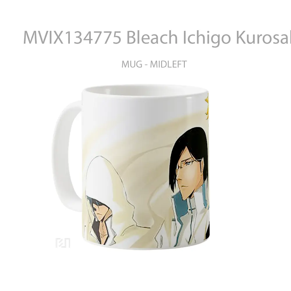 Mug Bleach Ichigo Kurosaki Shinigami And Grimmjow Jaegerjaquez Cangkir Anime - All-side / Desain