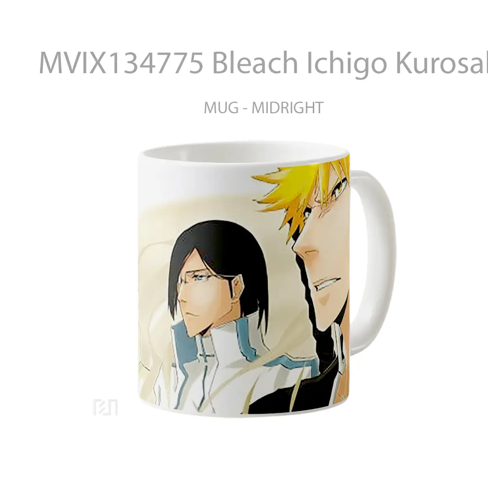 Mug Bleach Ichigo Kurosaki Shinigami And Grimmjow Jaegerjaquez Cangkir Anime - All-side / Desain