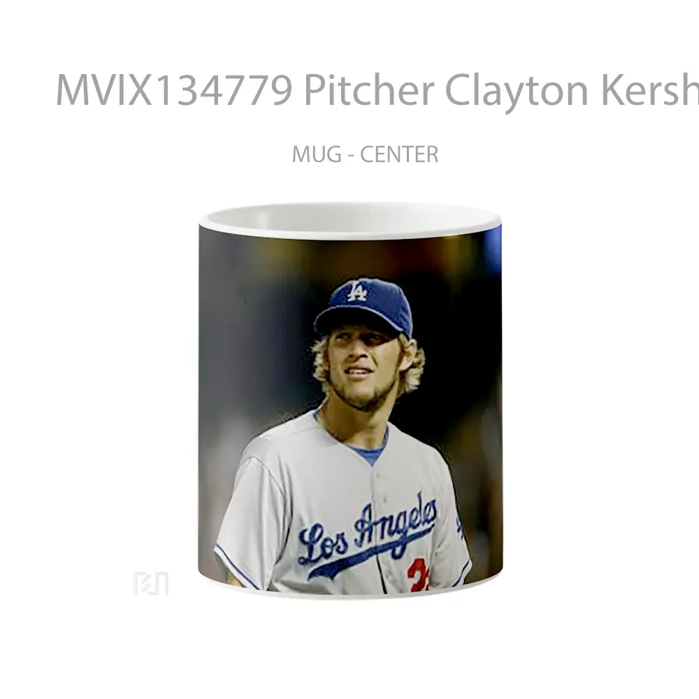 Mug Pitcher Clayton Kershaw Of Los Angeles Dodgers Gelas Keramik Unik