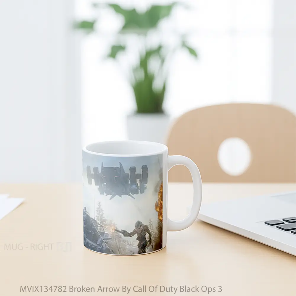 Mug Broken Arrow By Call Of Duty Black Ops 3 Cangkir Gamer - All-side / Desain
