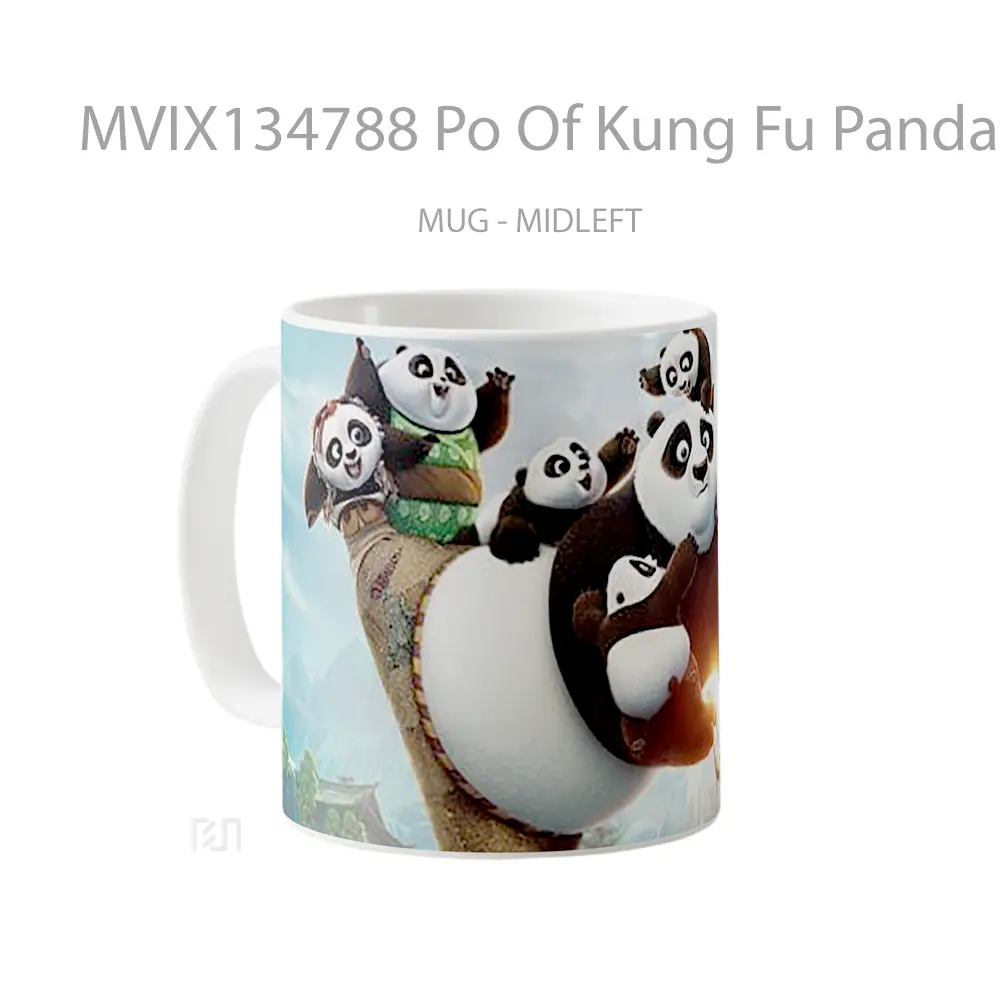 Mug Po Of Kung Fu Panda 3 Gelas Hewan Lucu - All-side / Desain