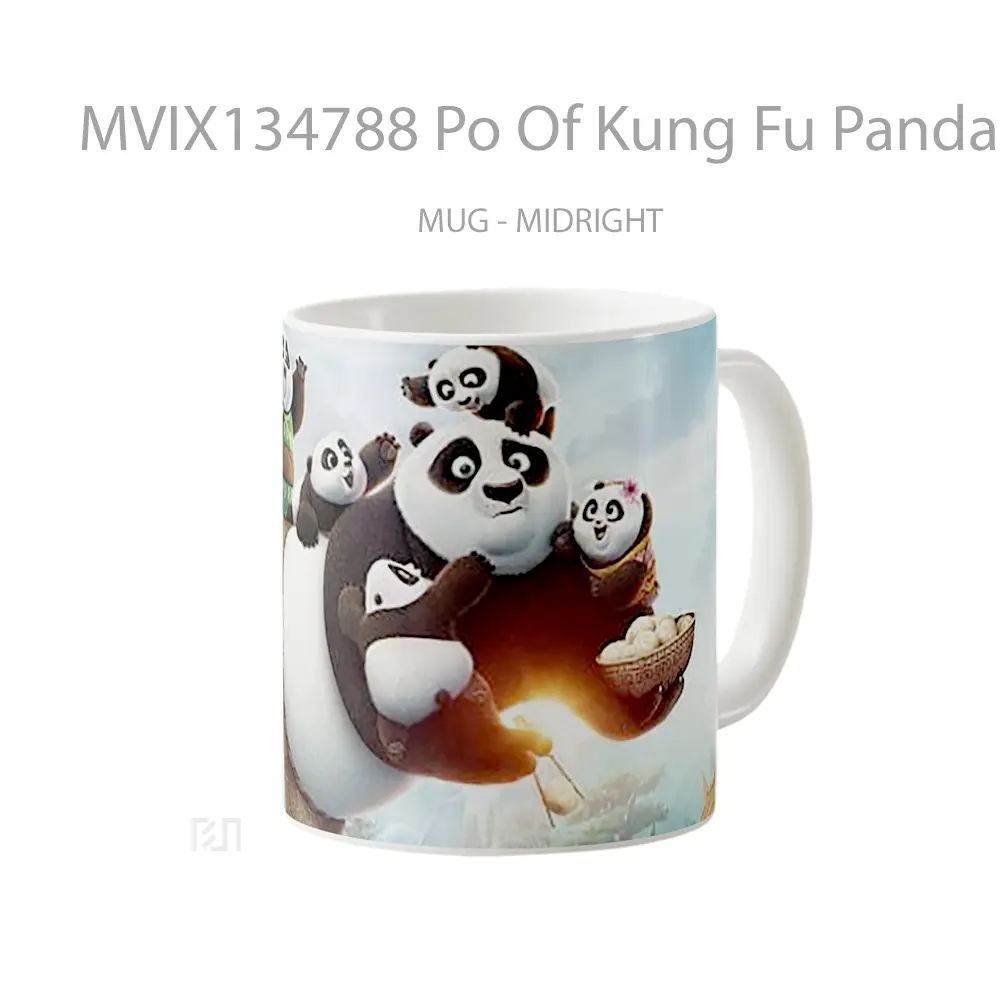Mug Po Of Kung Fu Panda 3 Gelas Hewan Lucu - All-side / Desain