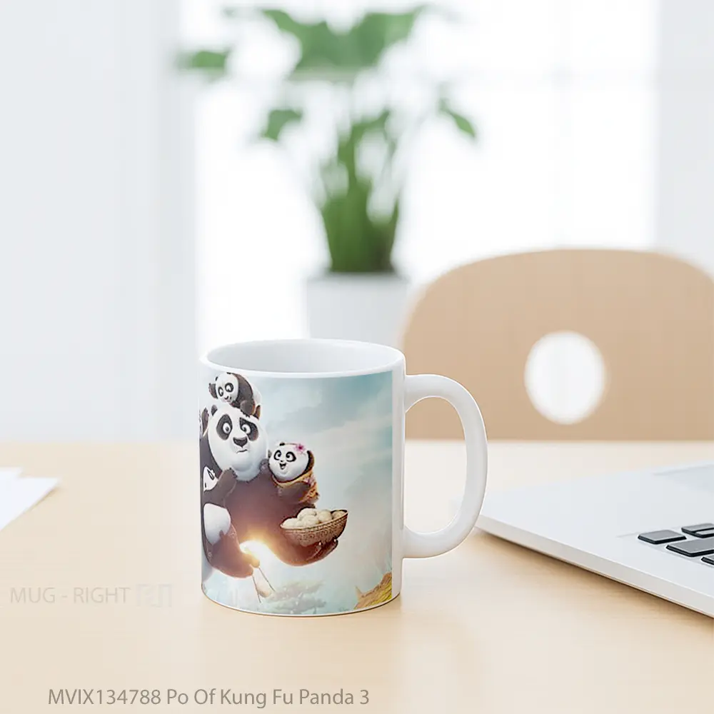 Mug Po Of Kung Fu Panda 3 Gelas Hewan Lucu - All-side / Desain