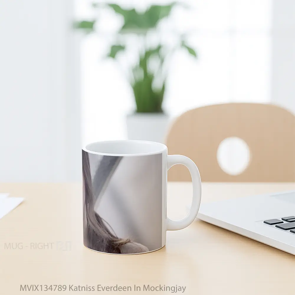 Mug Katniss Everdeen In Mockingjay Gelas Keramik Unik - All-side / Desain