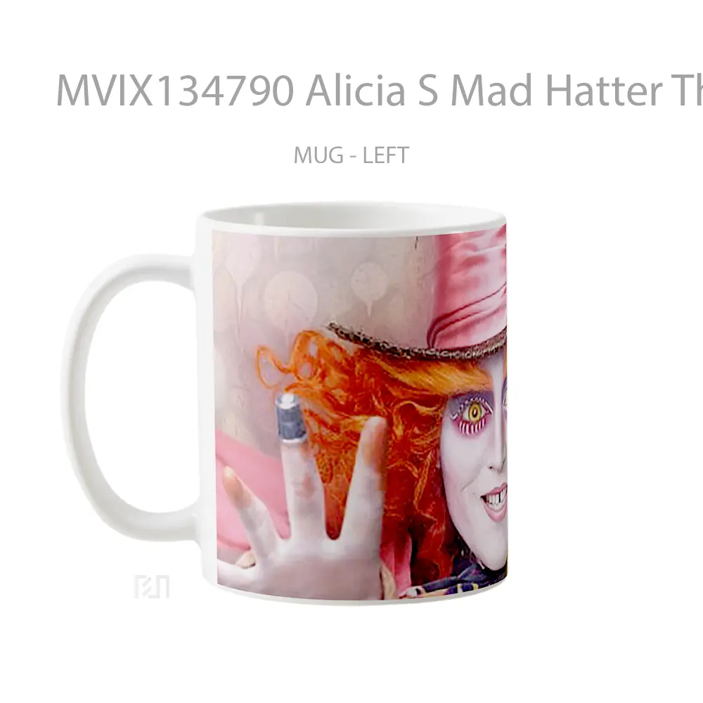 Mug Alicia S Mad Hatter Through The Looking Glass Gelas Keramik Unik - All-side / Desain