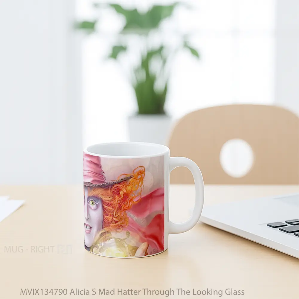 Mug Alicia S Mad Hatter Through The Looking Glass Gelas Keramik Unik - All-side / Desain