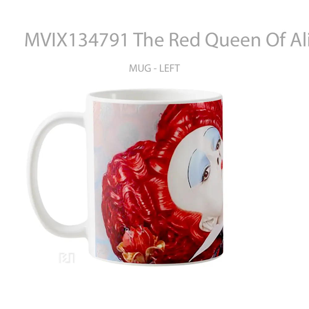 Mug The Red Queen Of Alice Through The Mirror Gelas Keramik Unik - All-side / Desain