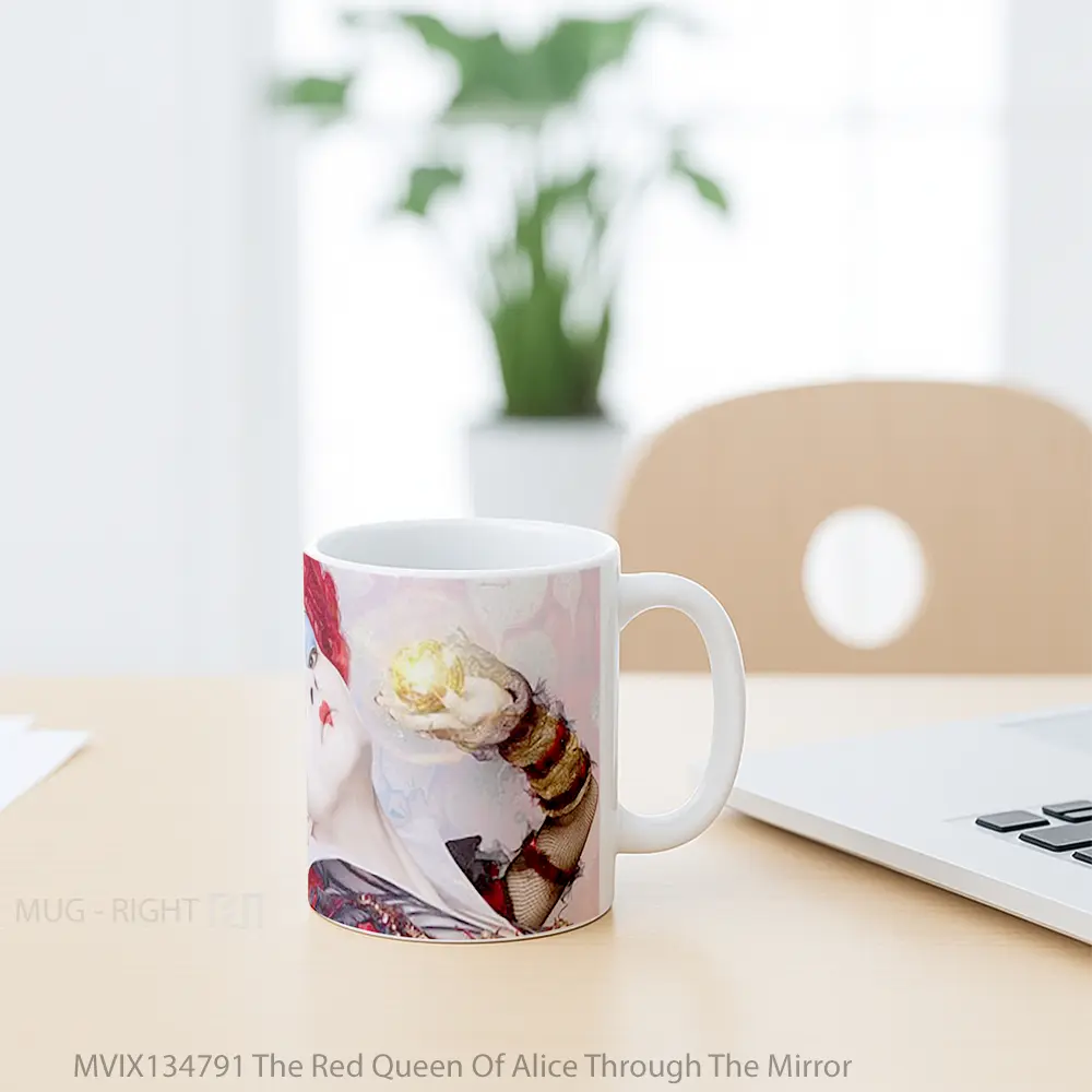 Mug The Red Queen Of Alice Through The Mirror Gelas Keramik Unik - All-side / Desain