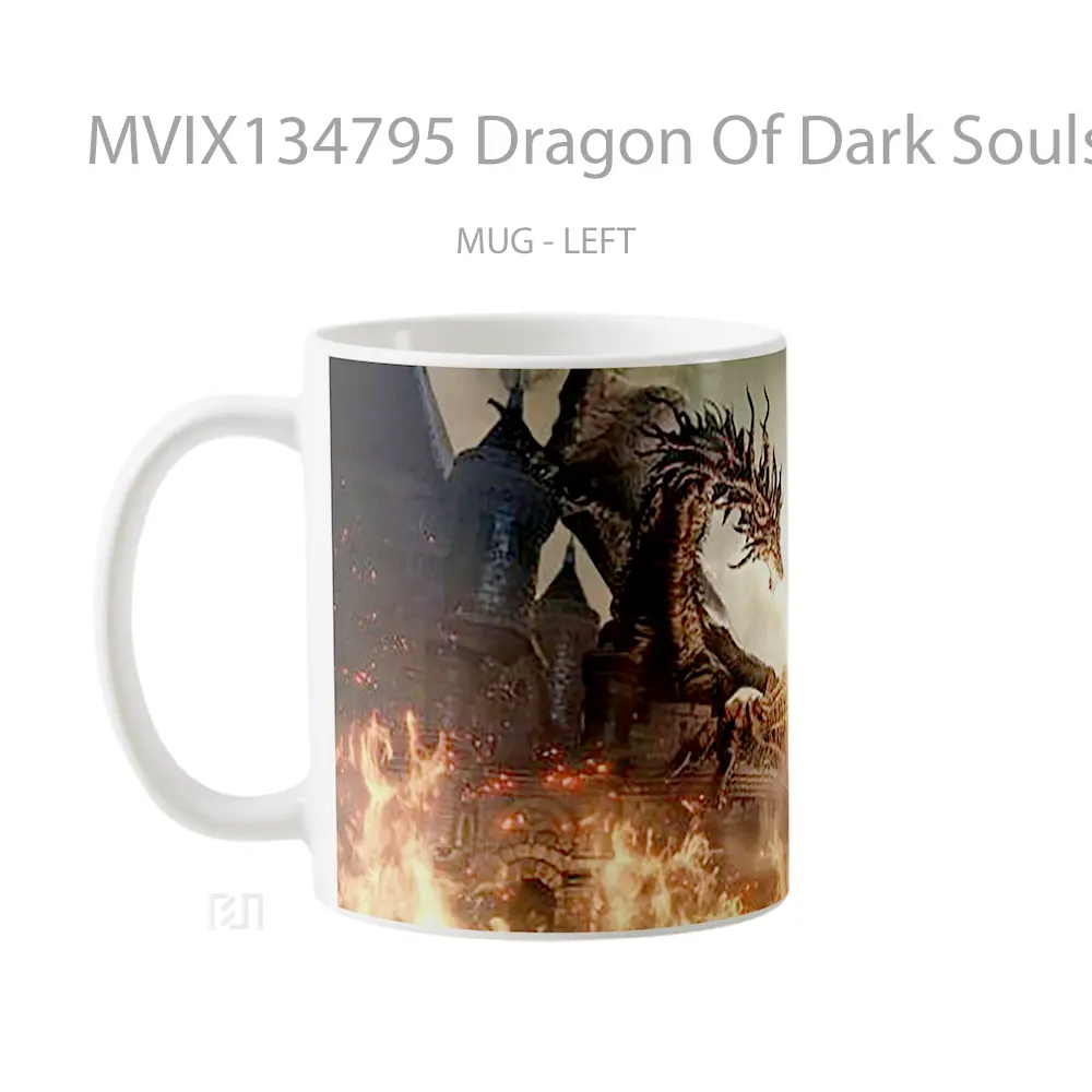 Mug Dragon Of Dark Souls Gelas Fantasi - All-side / Desain