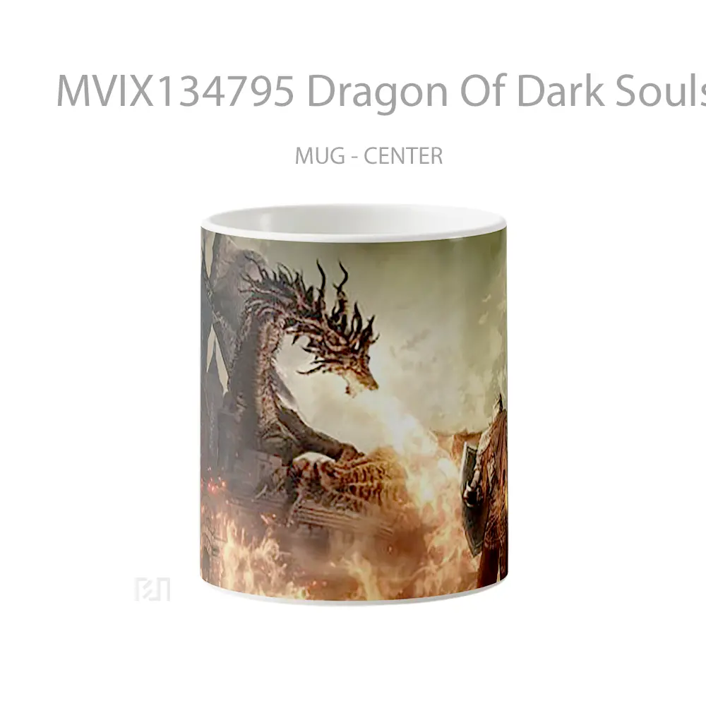 Mug Dragon Of Dark Souls Gelas Fantasi