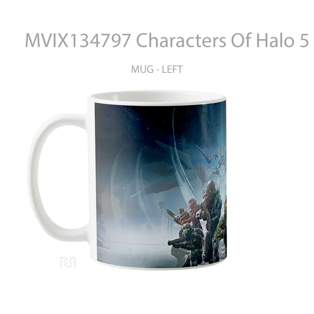 Mug Characters Of Halo 5 Guardians Cangkir Gamer - All-side / Desain