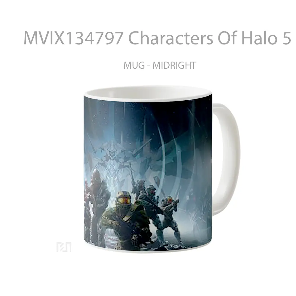 Mug Characters Of Halo 5 Guardians Cangkir Gamer - All-side / Desain