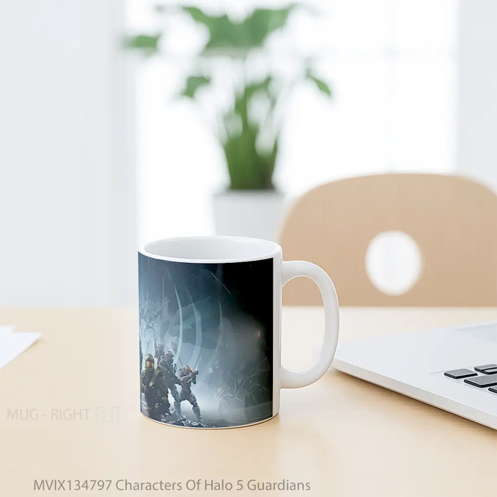 Mug Characters Of Halo 5 Guardians Cangkir Gamer - All-side / Desain