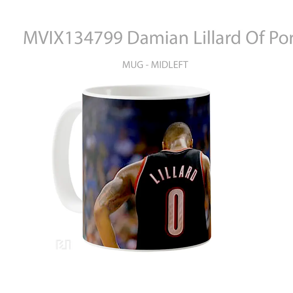 Mug Damian Lillard Of Portland Trail Blazers Gelas Keramik Unik - All-side / Desain