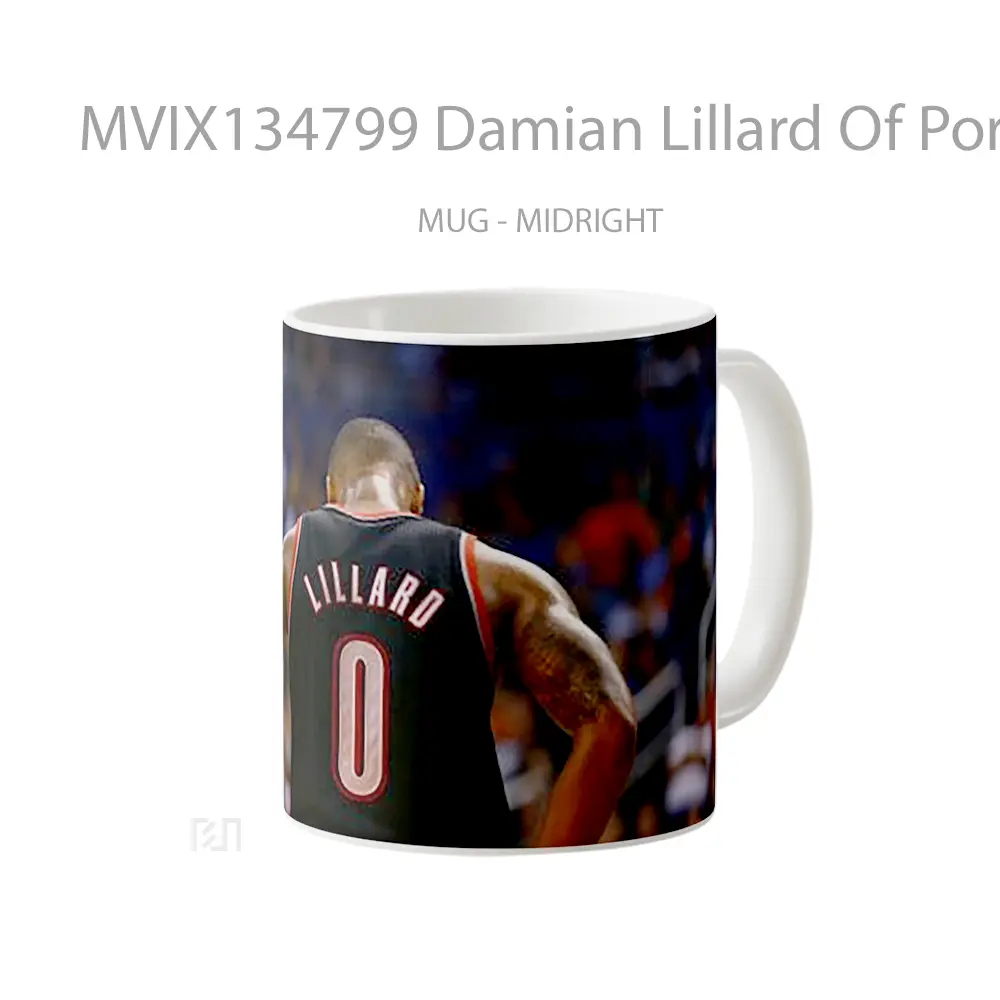 Mug Damian Lillard Of Portland Trail Blazers Gelas Keramik Unik - All-side / Desain