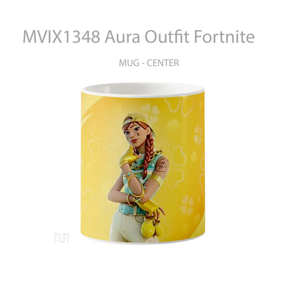 Mug Aura Outfit Fortnite Cangkir Gamer
