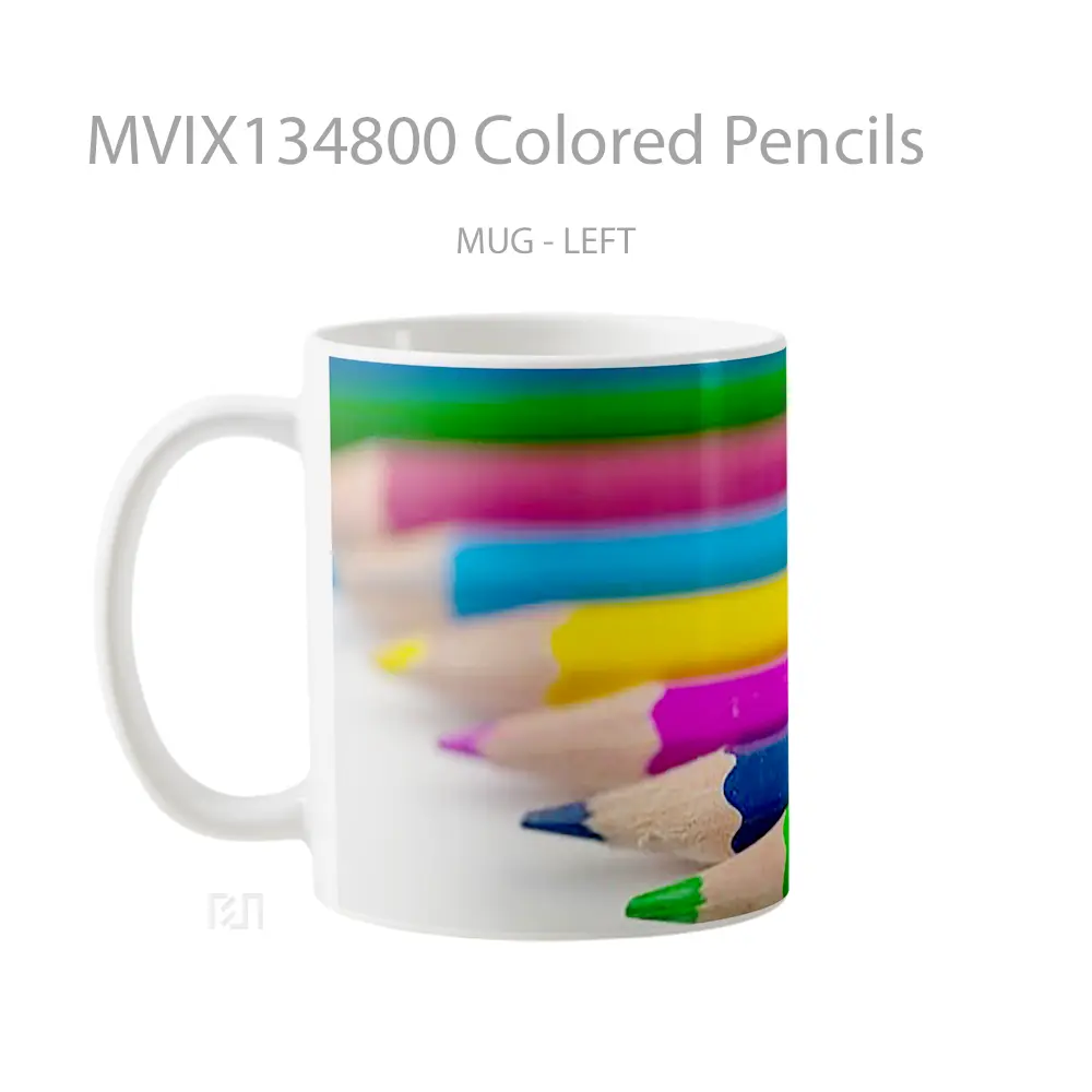 Mug Colored Pencils Gelas Keramik Unik - All-side / Desain
