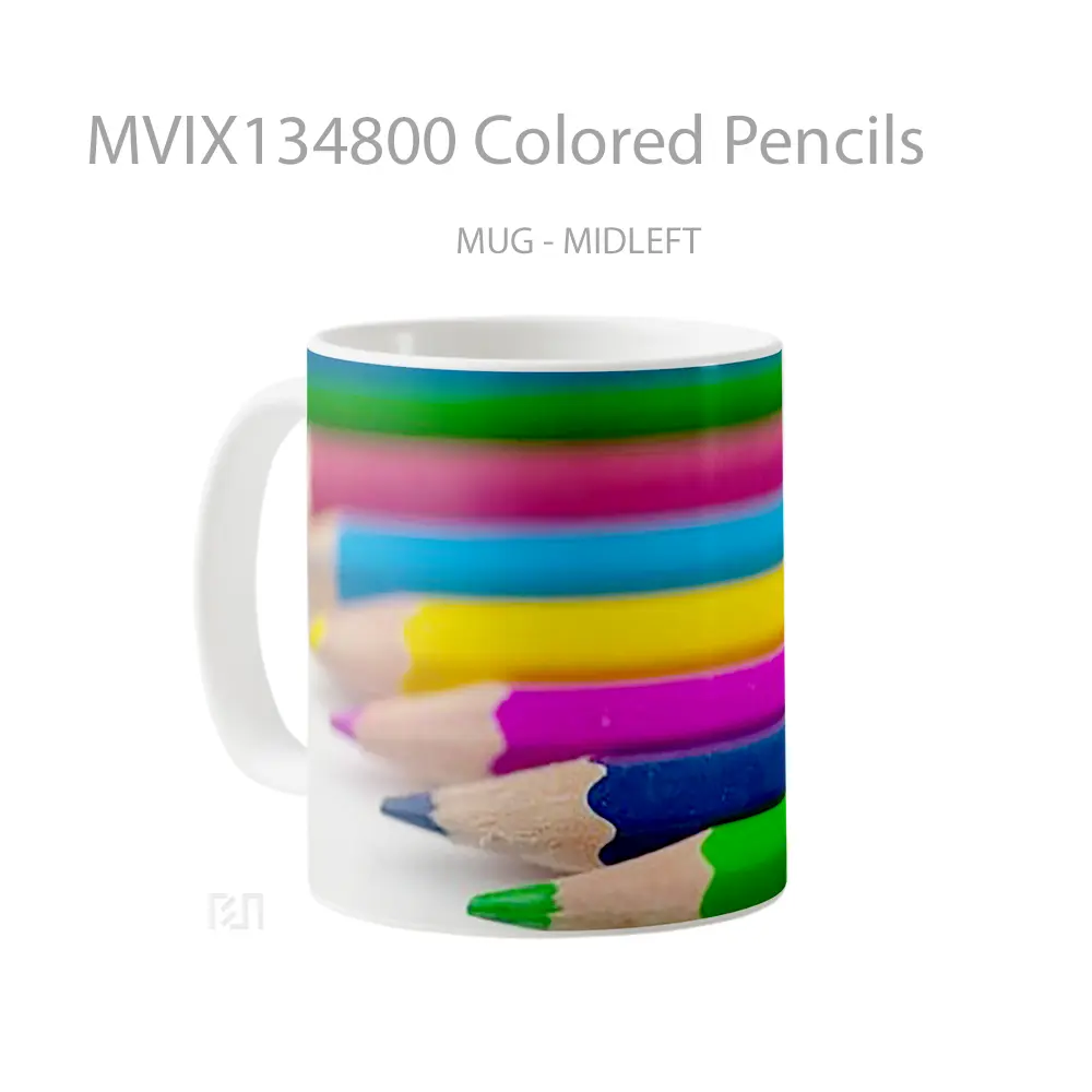 Mug Colored Pencils Gelas Keramik Unik - All-side / Desain
