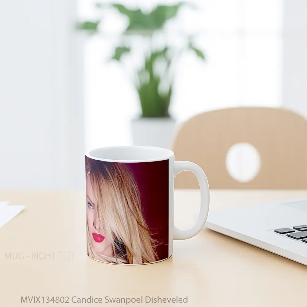 Mug Candice Swanpoel Disheveled Gelas Keramik Unik - All-side / Desain