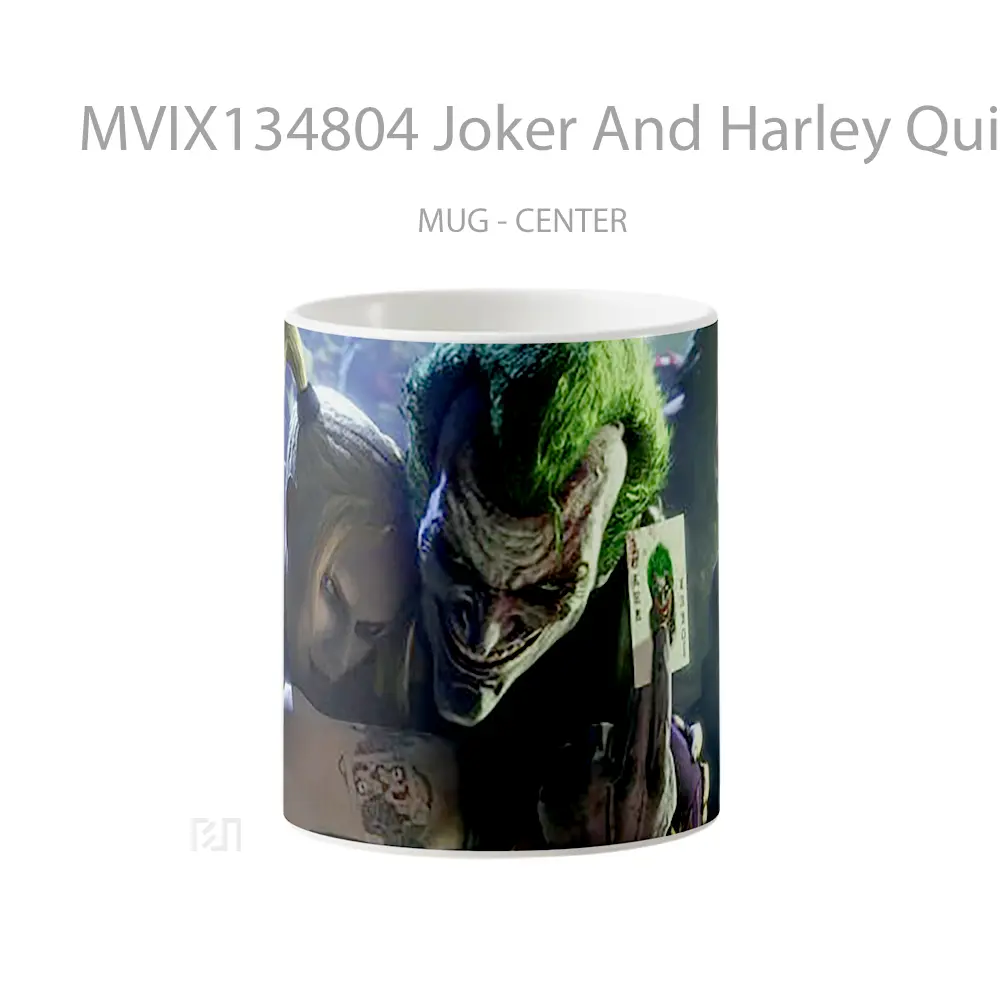 Mug Joker And Harley Quinn Of Batman Arkham Gelas Superhero