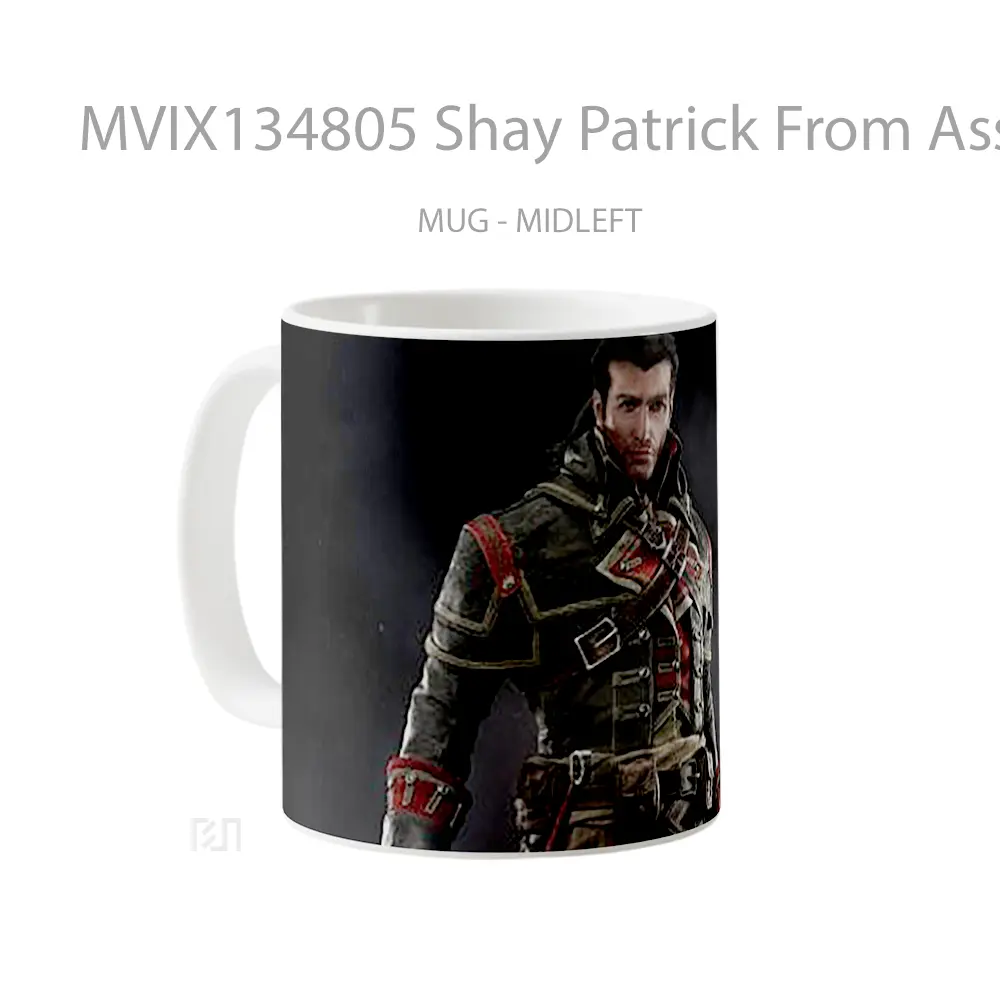 Mug Shay Patrick From Assassins Creed Cangkir Gamer - All-side / Desain