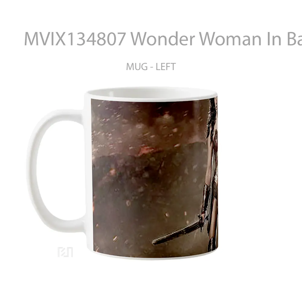 Mug Wonder Woman In Batman Vs Superman Gelas Superhero - All-side / Desain