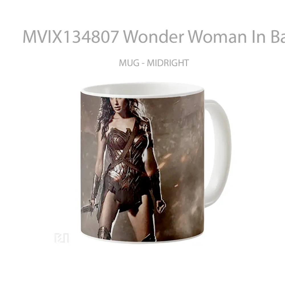 Mug Wonder Woman In Batman Vs Superman Gelas Superhero - All-side / Desain