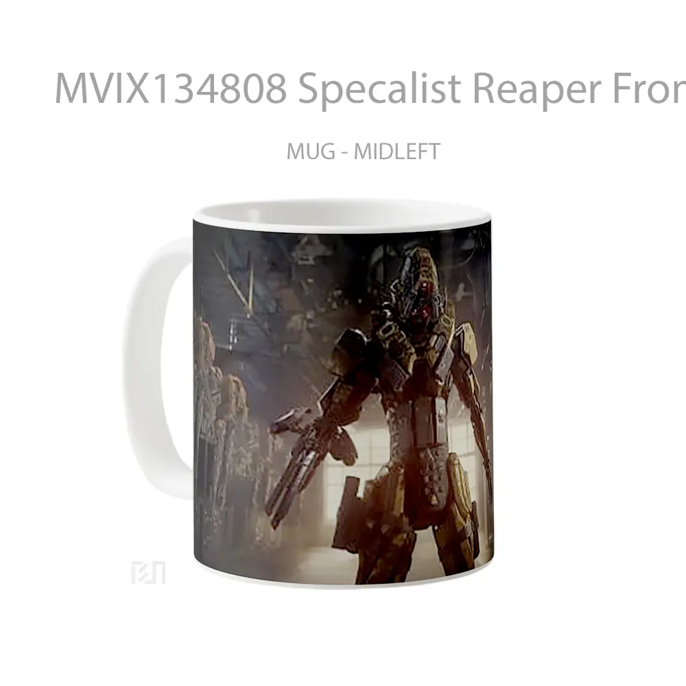 Mug Specalist Reaper From Call Of Duty Black Ops 3 Cangkir Gamer - All-side / Desain