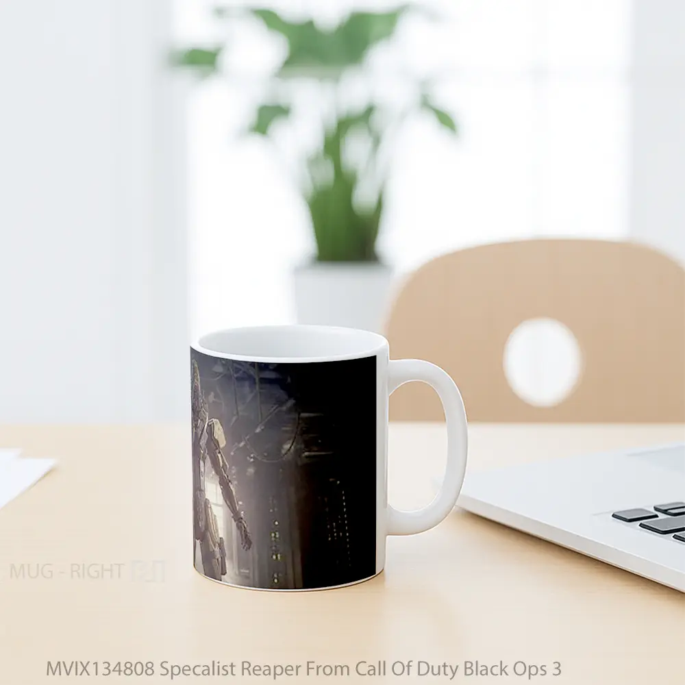 Mug Specalist Reaper From Call Of Duty Black Ops 3 Cangkir Gamer - All-side / Desain