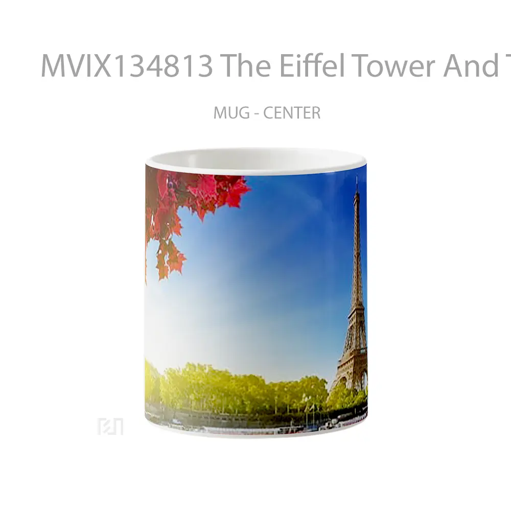 Mug The Eiffel Tower And The Sun Gelas Keramik Unik