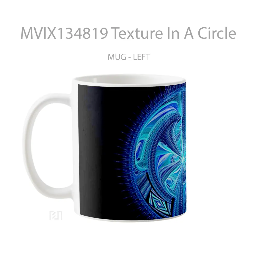 Mug Texture In A Circle Gelas Keramik Unik - All-side / Desain