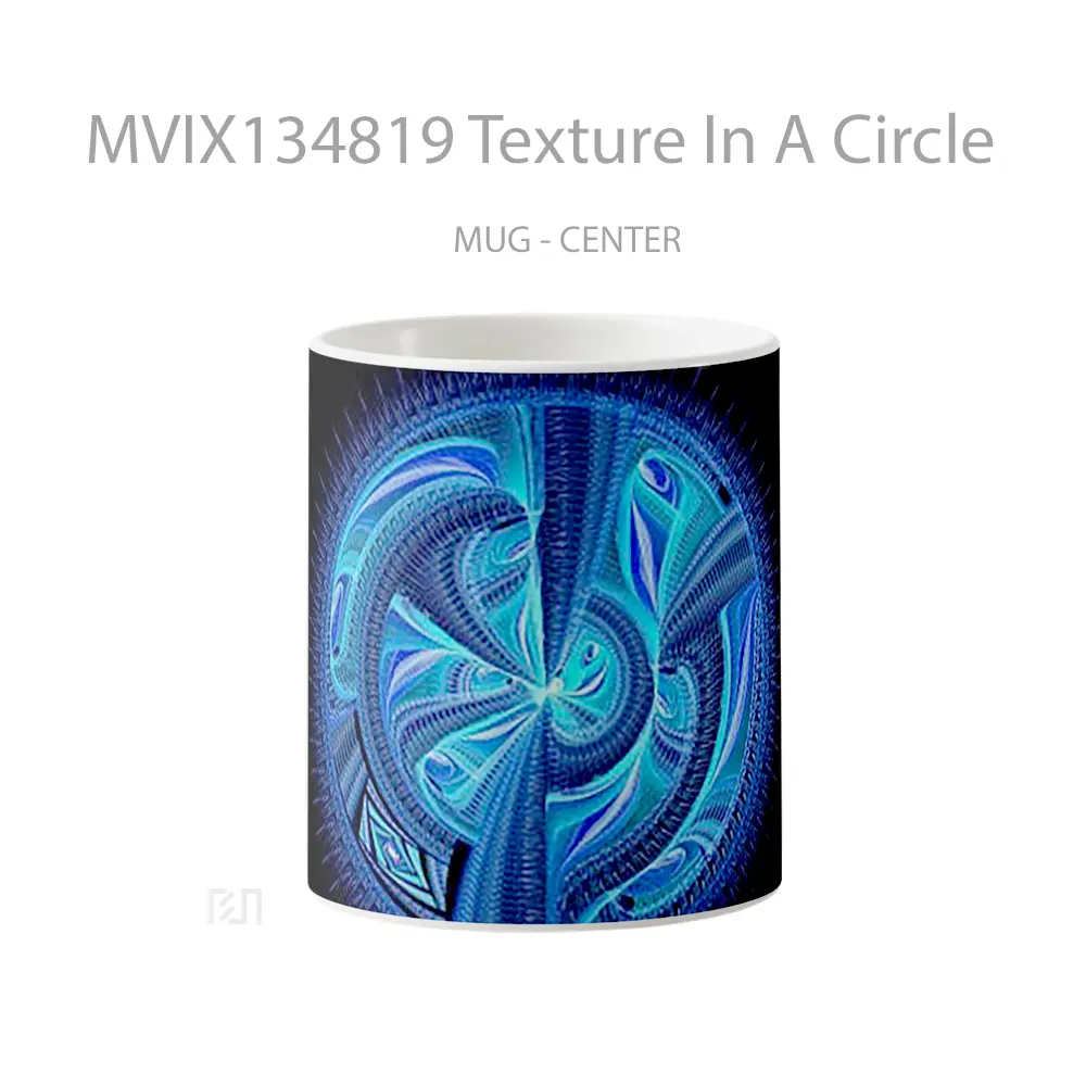 Mug Texture In A Circle Gelas Keramik Unik