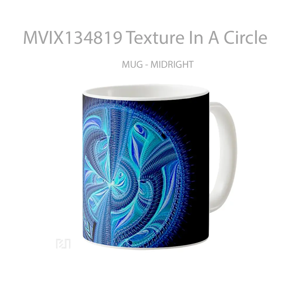 Mug Texture In A Circle Gelas Keramik Unik - All-side / Desain