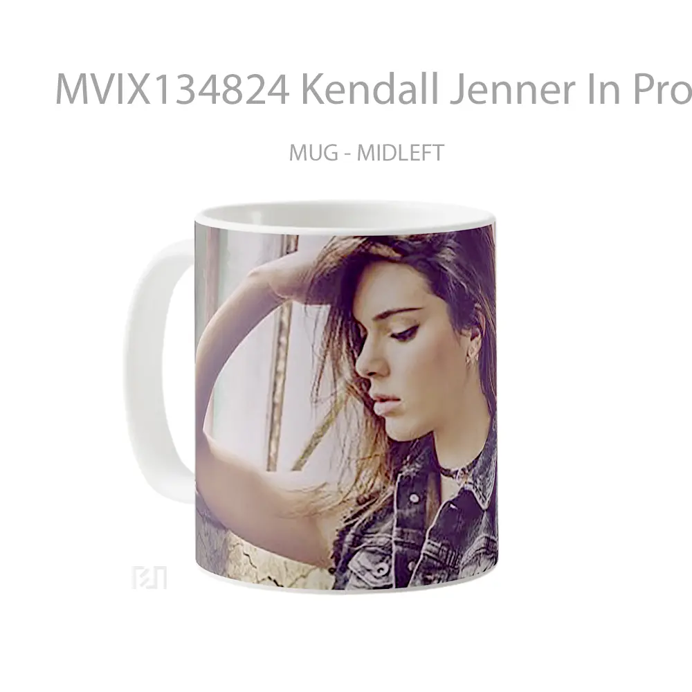 Mug Kendall Jenner In Profile Gelas Selebriti - All-side / Desain