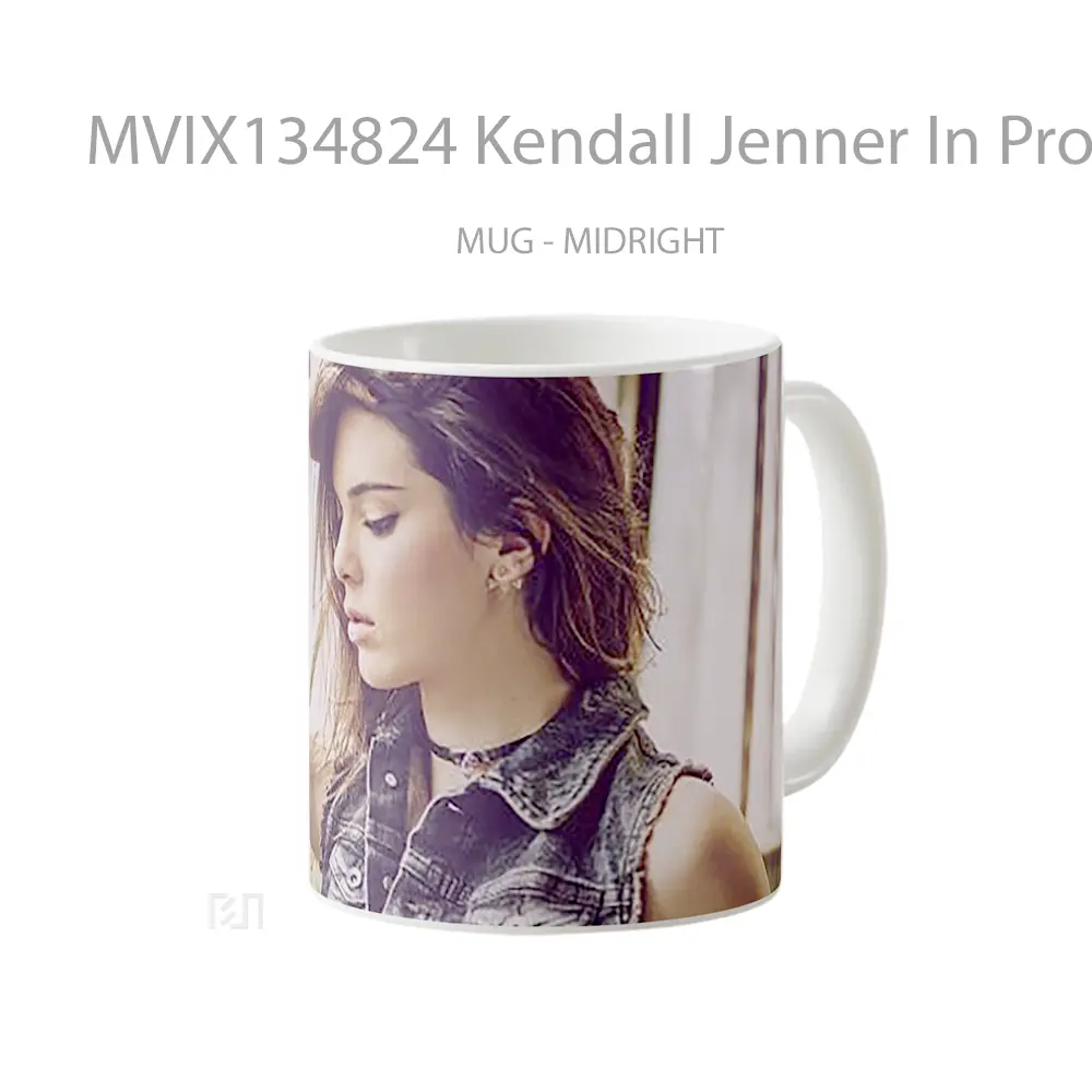 Mug Kendall Jenner In Profile Gelas Selebriti - All-side / Desain