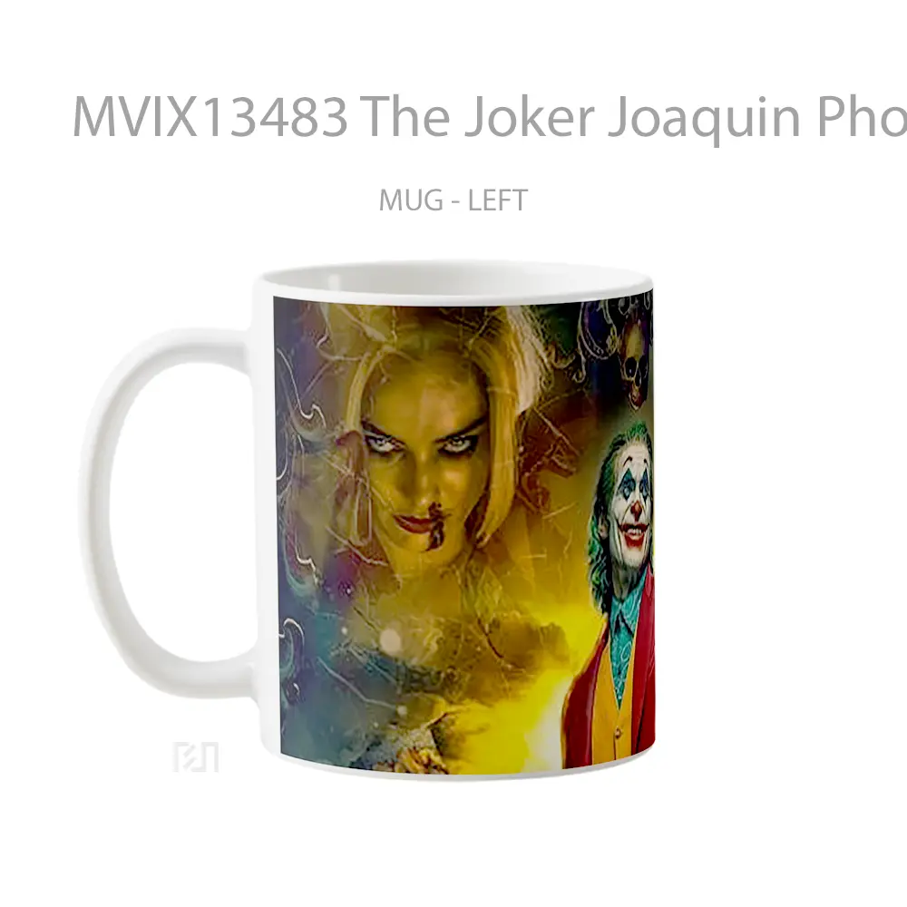 Mug The Joker Joaquin Phoenix Illustration Gelas Superhero - All-side / Desain