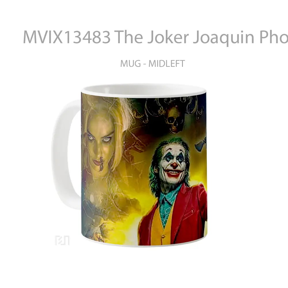Mug The Joker Joaquin Phoenix Illustration Gelas Superhero - All-side / Desain