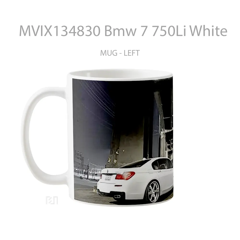 Mug Bmw 7 750Li White Cangkir Mobil - All-side / Desain