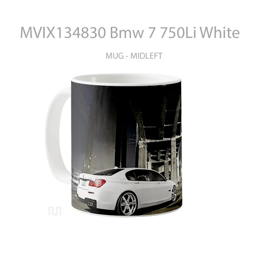 Mug Bmw 7 750Li White Cangkir Mobil - All-side / Desain