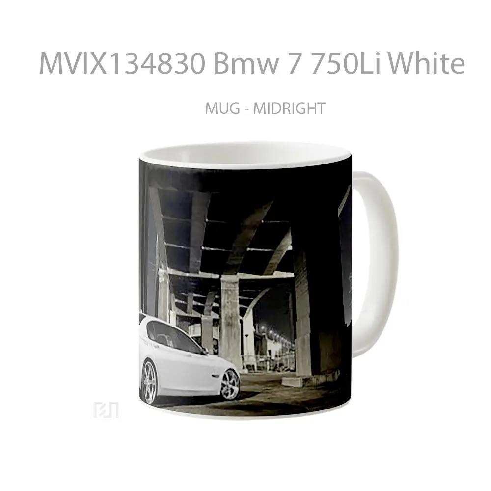 Mug Bmw 7 750Li White Cangkir Mobil - All-side / Desain