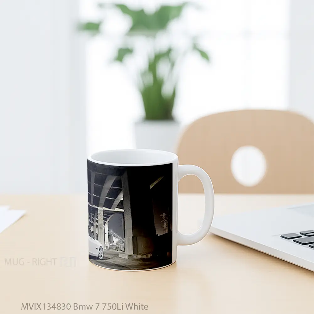 Mug Bmw 7 750Li White Cangkir Mobil - All-side / Desain