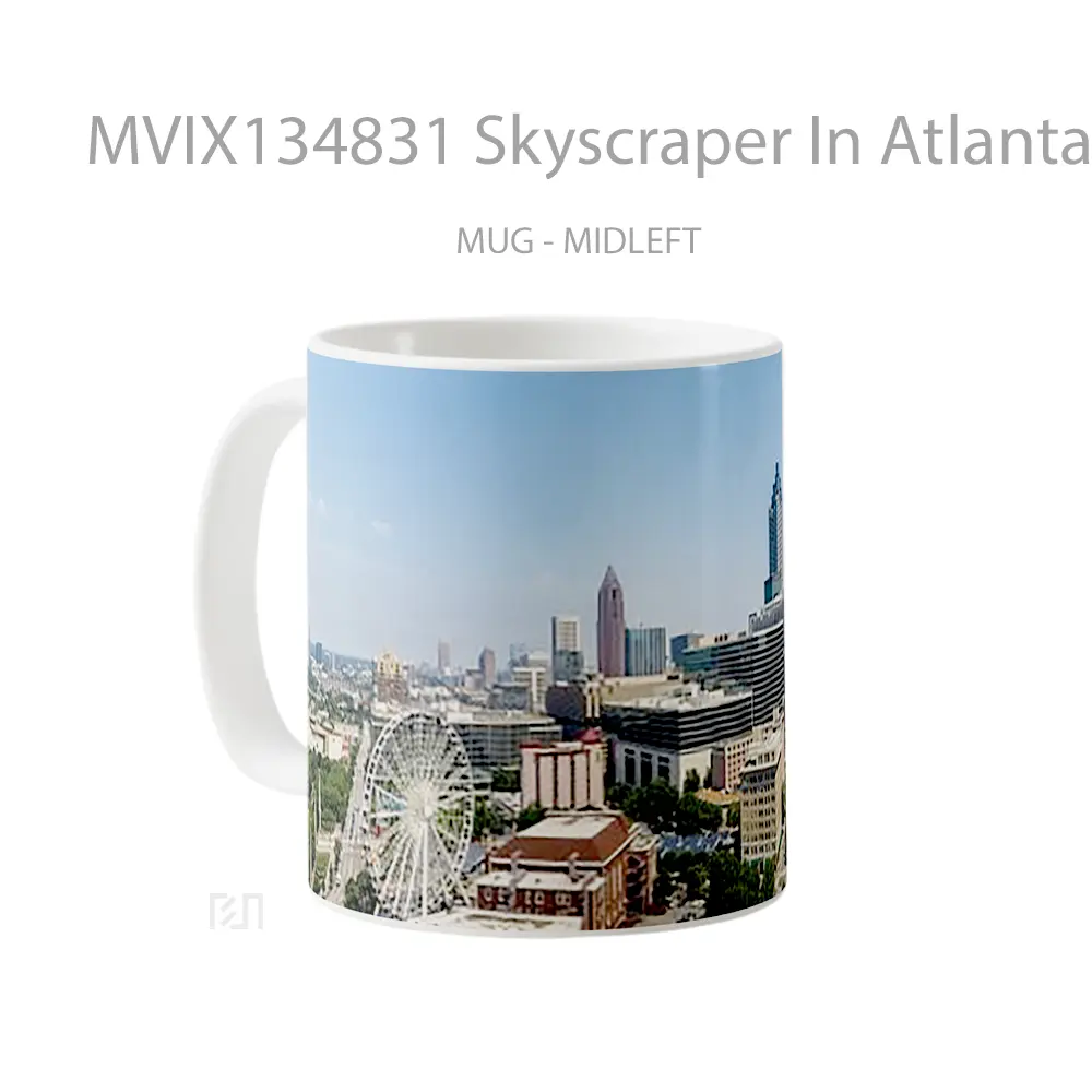 Mug Skyscraper In Atlanta Georgia Gelas Keramik Unik - All-side / Desain